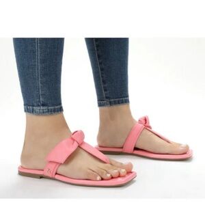NWT Sam & Libby Pink Tia Bow Sandals